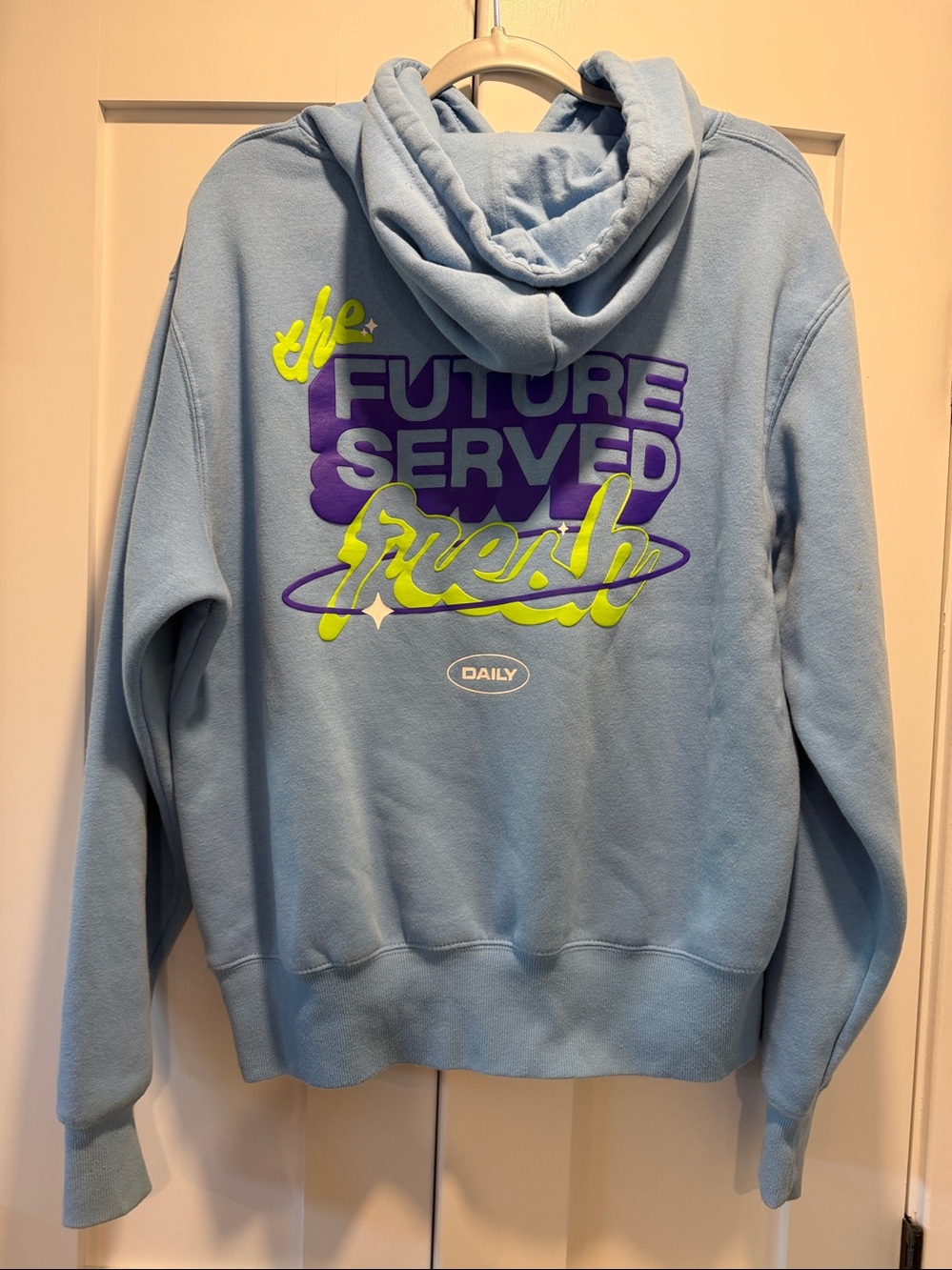 Poppi Blue Sweatshirt Hoodie - Size Large - Picture 2 of 4